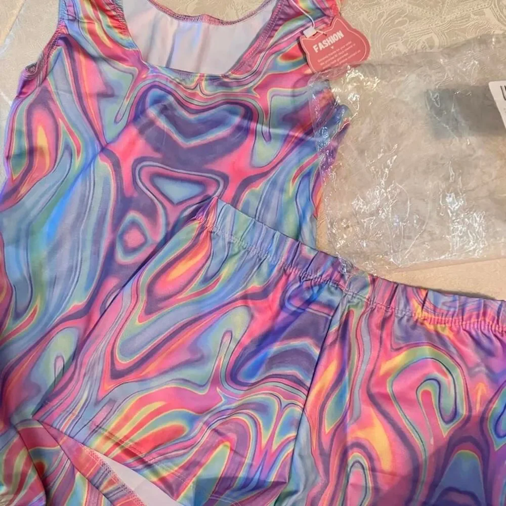 Fashion-brand-company Girls Gymnastic Set NWT